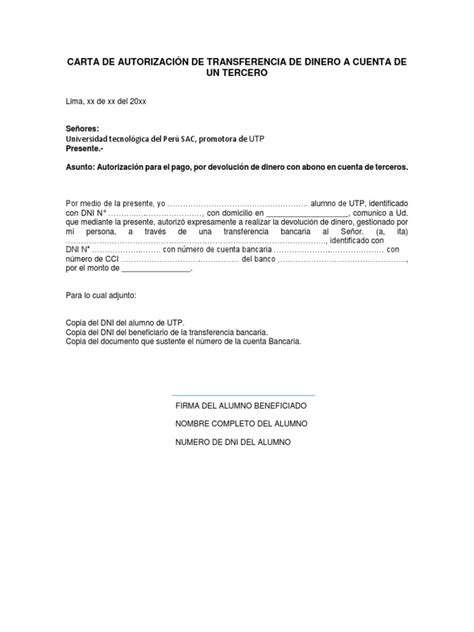 Modelo Carta Autorizacion Cuenta Bancaria Modelo De Informe Cloud Hot Pos Loker 2350
