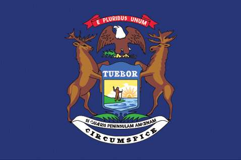 Michigan state flag